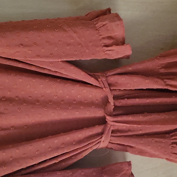 Orange Ruffle Dress - Picture 10 of 14